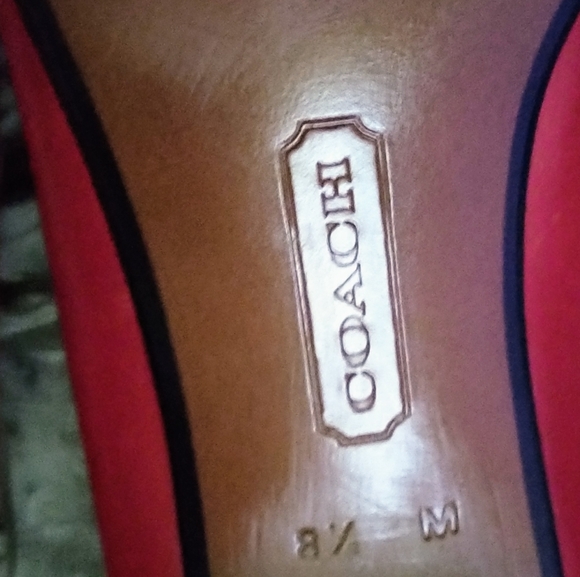 Coach red shoes - Picture 2 of 3